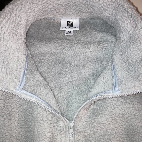 Nuvano Women Purple Plush/Fleece Quarter -Zip Pullover Jacket, Size Small - Picture 15 of 15